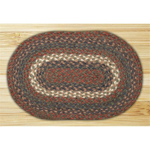 Earth Rugs Burgundy-Gray Round Swatch 46-040